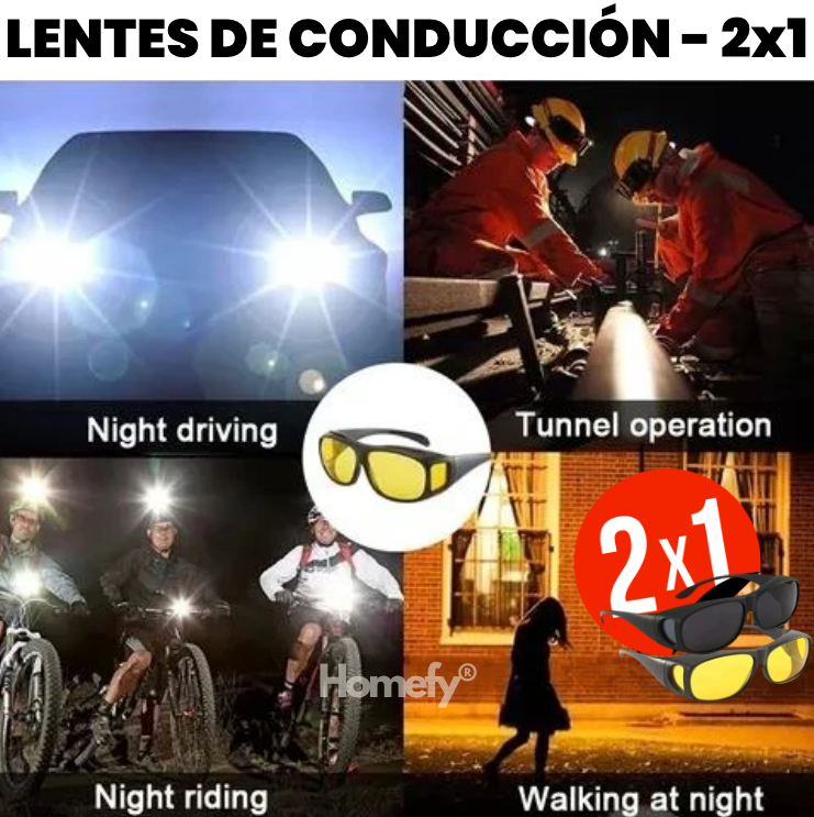 LENTES NIGHTSIGHT SOLUCION DEFINITIVA PARA CONDUCIR EN LA NOCHE l 2x1 + Envío Gratis 🎁
