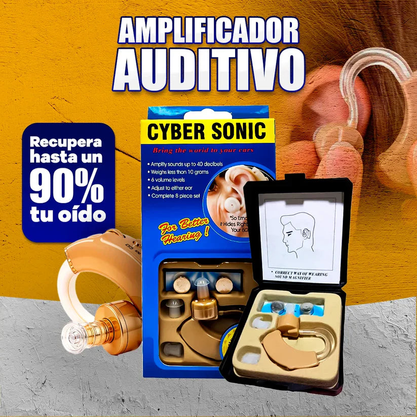 CyberSonic™ l Audifonos Con Amplificador Para Sordera