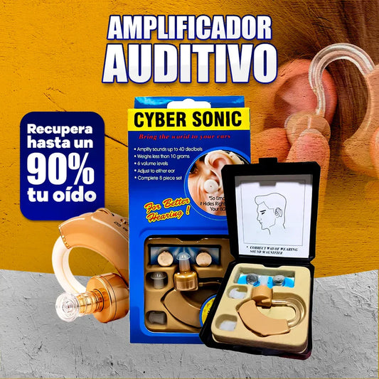 CyberSonic™ l Audifonos Con Amplificador Para Sordera